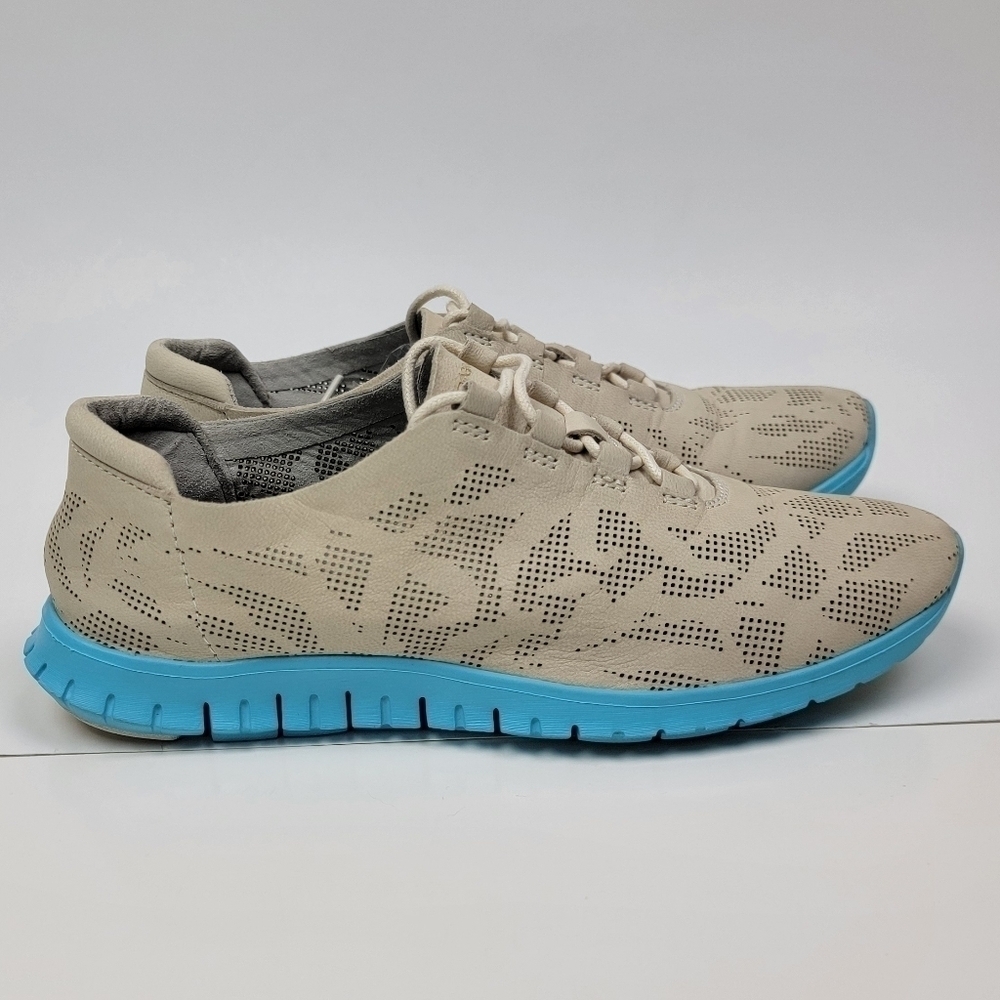 Youth Kids Cole Haan Zerogrand Perforated Dress Sneakers Shoes 6 - Picture 5 of 12
